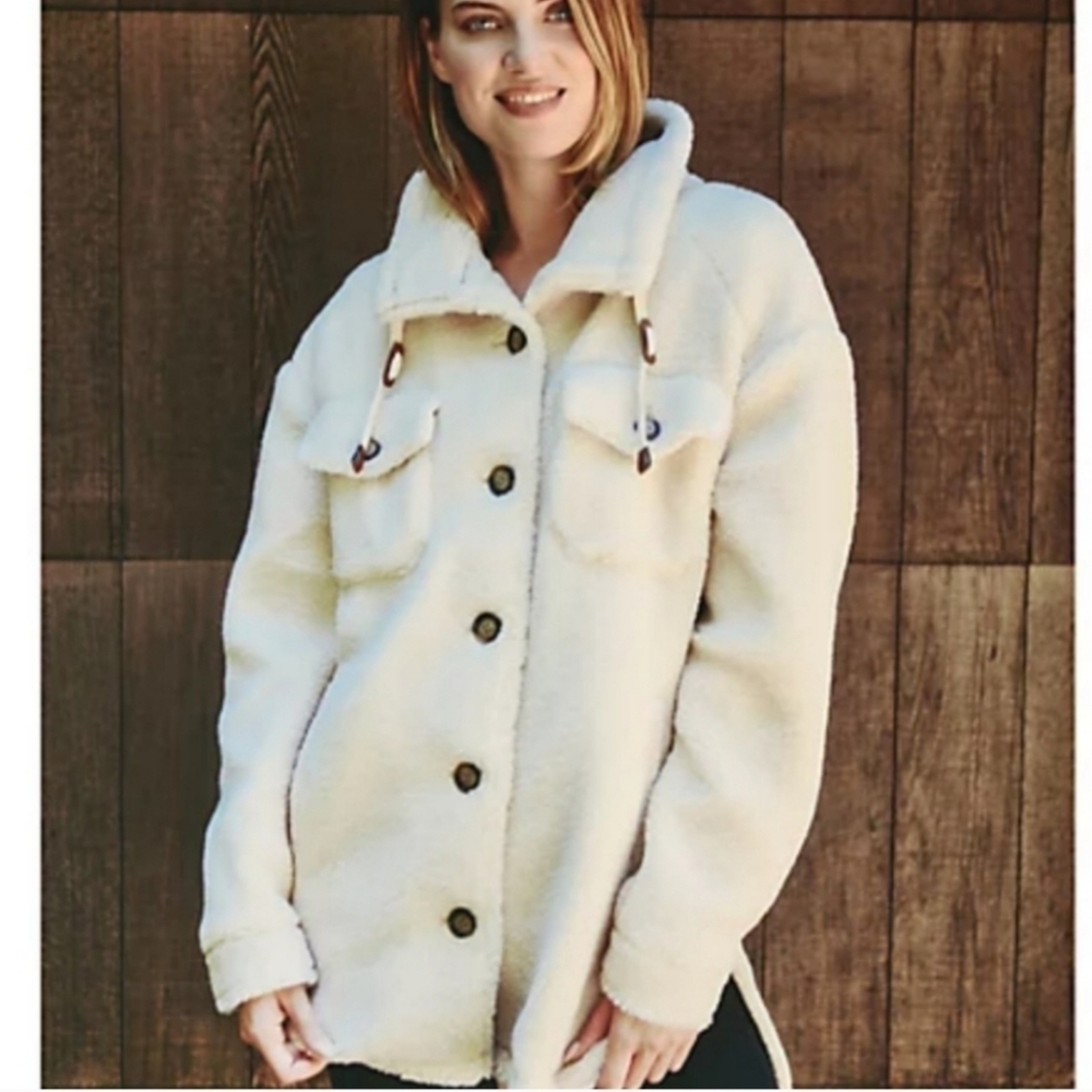 Koolaburra by Ugg Cream Sherpa Jacket NWT
